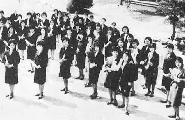 短期大学最後の卒業式　昭和41年（1966）3月