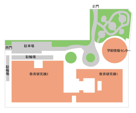 広島キャンパス　キャンパスマップ