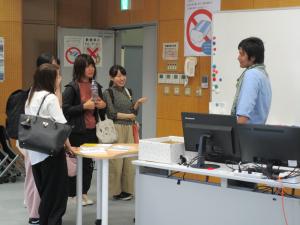 三原キャンパスでの講座後の風景