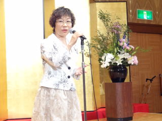 会長挨拶：傍田晴美