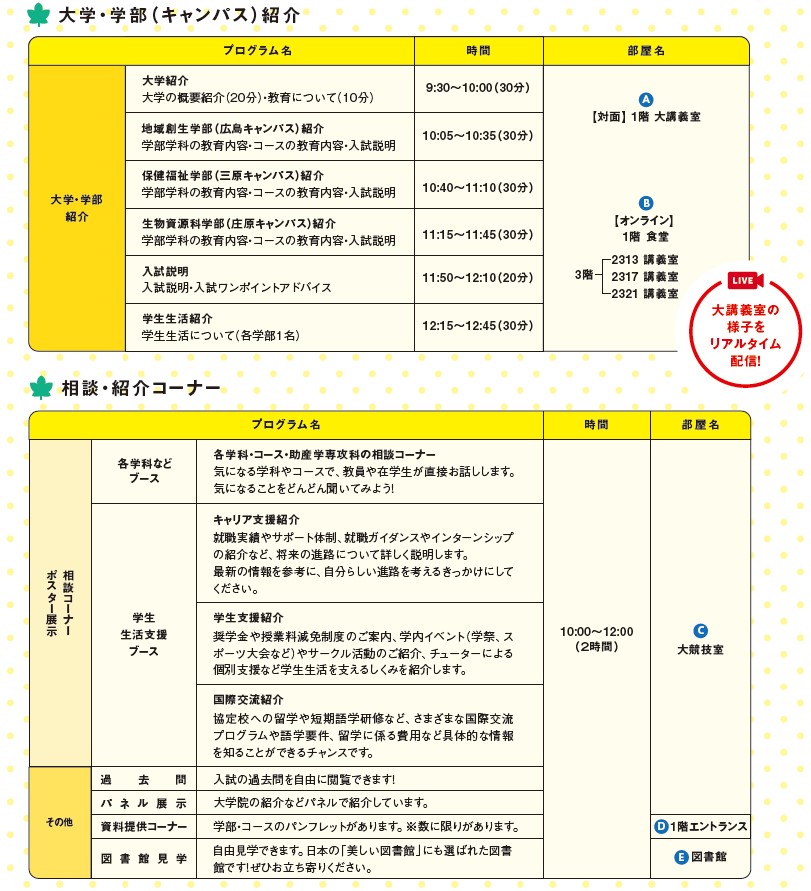 大学説明会