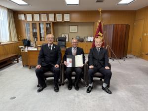 庄原キャンパス馬本先生の表彰式