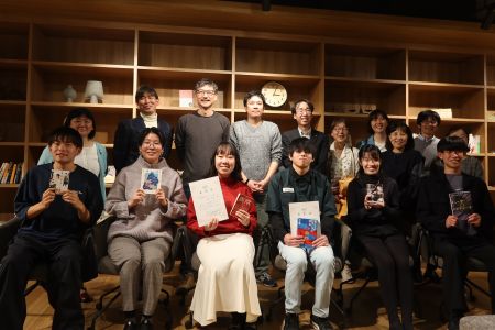 観戦者と集合写真