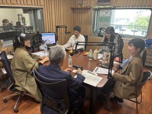 ラジオ収録の様子
