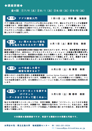 チラシ裏面