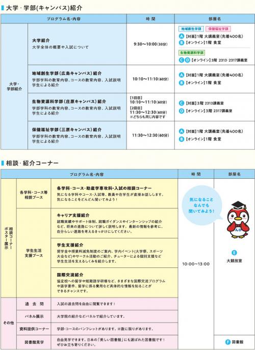 大学説明会プログラム