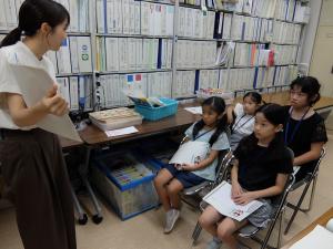 職場体験（入試課）です。
