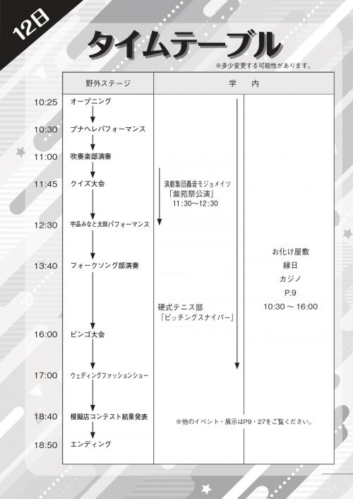 広島キャンパススケジュール2日目