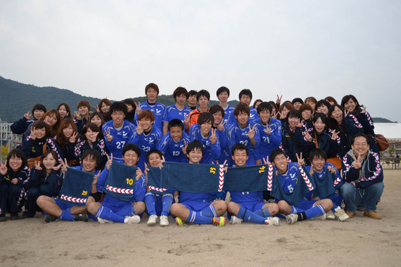 三原キャンパスサッカー部が広島県学生サッカーリーグにおいて2年連続優勝しました 県立広島大学