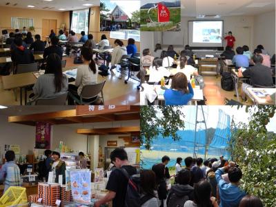 食彩館しょうばら夢さくら、道の駅たかの、青才りんご園の見学