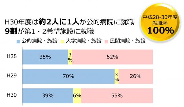 平成28-30年度　就職先内訳