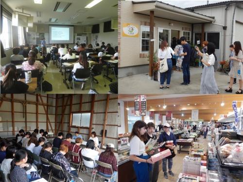 講義　見学（福田農場　道の駅たかの　青才りんご園）