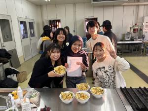 国際異文化農業体験研修クッキング1