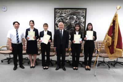 学生表彰の様子